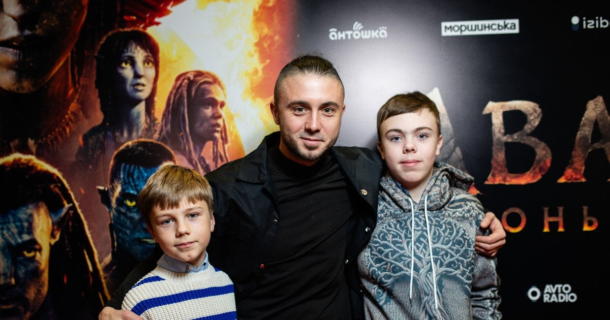 Тарас Тополя з синами / Фото:  Анастасія Телікова