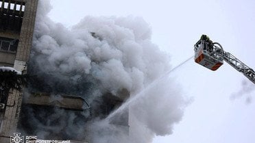 атака на Дніпро 22 січня _6 / © ДСНС