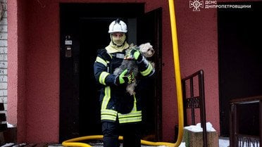 атака на Дніпро 22 січня _7 / © ДСНС