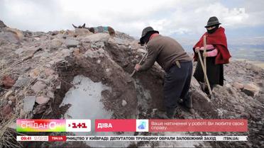 Как Дмитрий Комаров добывал кристально чистый лед на вулкане – смотрите "Мир наизнанку"