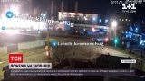 Последствия ДТП: в Кременчуге всю ночь тушили возгорание на автозаправке