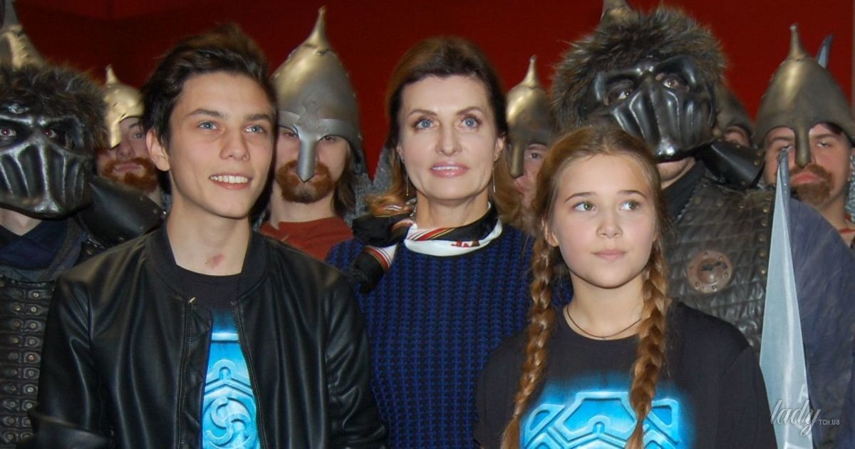 Марина Порошенко на премьере украинского фэнтези "Сторожевая застава"