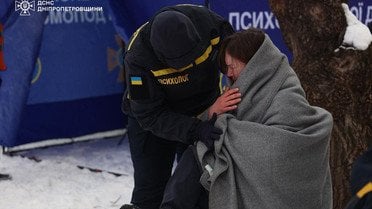 атака на Дніпро 22 січня _5 / © ДСНС