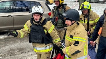 атака на Дніпро 22 січня _3 / © ДСНС