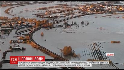 Масштабное наводнение парализовало Албанию