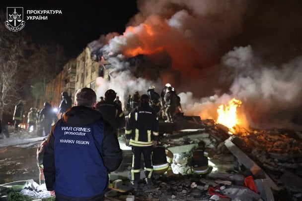 Атака РФ на Харків 7 березня. / © Харківська обласна прокуратура
