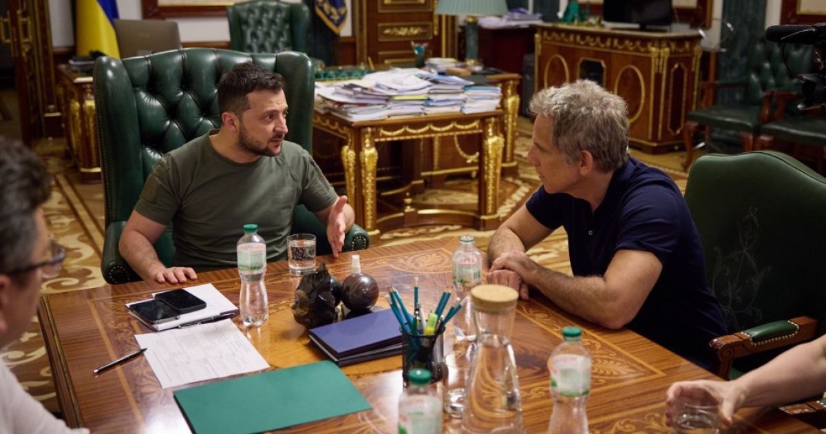 Володимир Зеленський та Бен Стіллер