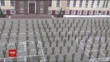 700 студентов Нацакадемии поразили невероятным флэшмобом на поддержку ветеранов АТО