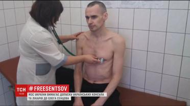 Украинский МИД требует впустить наших консула и врачей к Сенцову