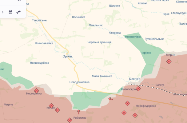Роботино на карте / © t.me/DeepStateUA