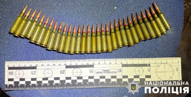 Під час обшуку за місцем мешкання фігуранта поліцейські вилучили 67 різнокаліберних набоїв