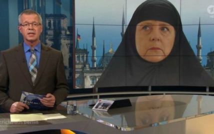 Коллаж с Меркель в хиджабе вызвал громкий скандал в Германии