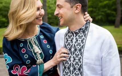 В красивых вышиванках и с улыбками: Елена Зеленская показала милое фото с мужем