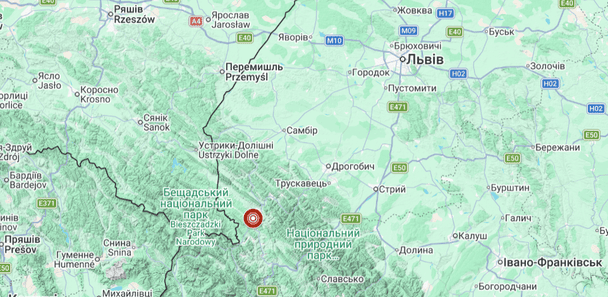 Землетрус в Львівській області / © Головний центр спеціального контролю