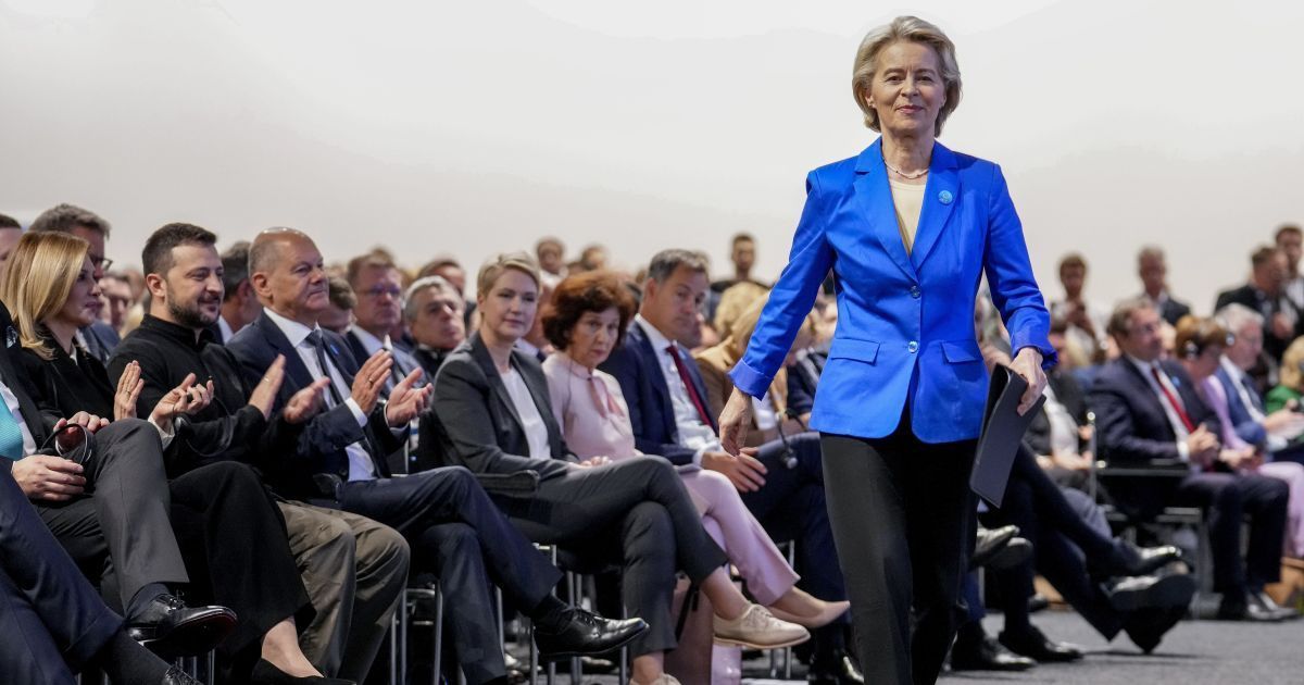 Урсула фон дер Ляєн на церемонії відкриття Ukraine Recovery Conference 2024 в Берліні 11 червня