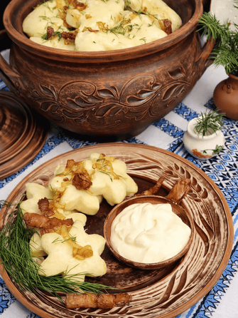 Галушки в форме звезд tiktok.com_@bude_smachno_razom