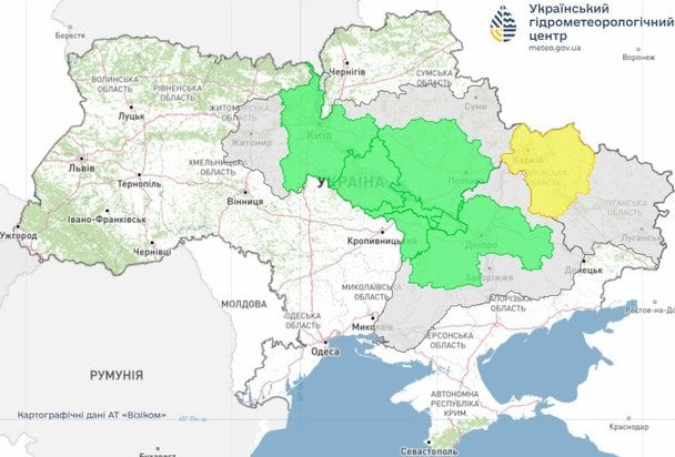 Попередження про небезпечні гідрологічні явища в Україні / © Укргідрометцентр
