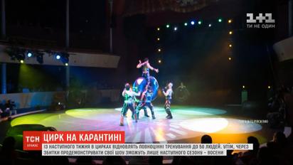 З наступного тижня у цирках відновлять повноцінні тренування до 50 людей