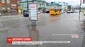 Весняна злива: у Сумах через високий рівень води громадський транспорт зупинився у заторах