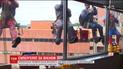 Американские мойщики окон ободрили больных детей яркой акцией