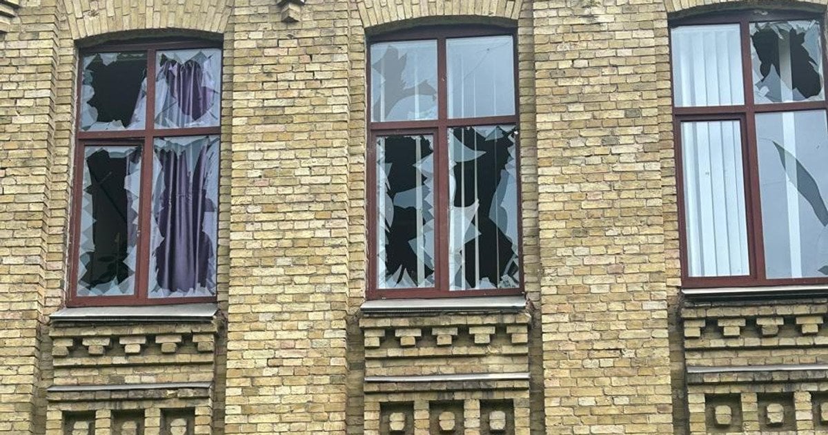 Пошкоджений навчальний корпус КПІ ім. Сікорського