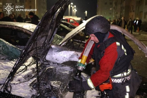 Атака на Харків 9 березня / © ДСНС України