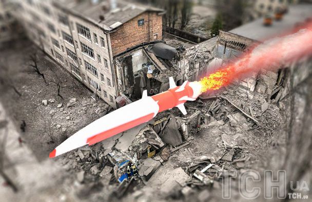 Ракета Циркон, якою Росія вдарила по Києву / © ТСН.ua