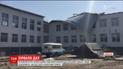На Сумщині вітер зірвав покрівлю із щойно відремонтованої школи