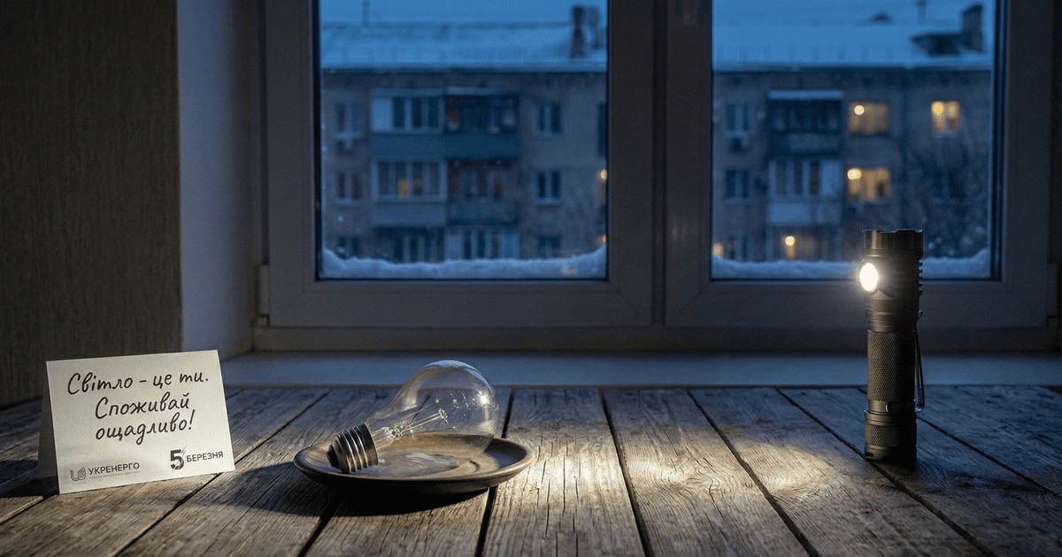 Отключение света в Украине