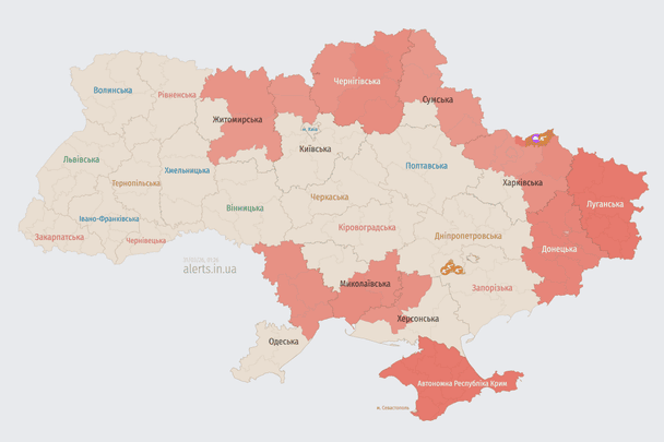 Ворог атакує Україну ударними БпЛА: напрямок руху