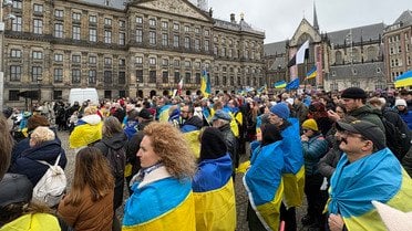 Акція на підтримку України в Нідерландах. Фото: Андрій Костін