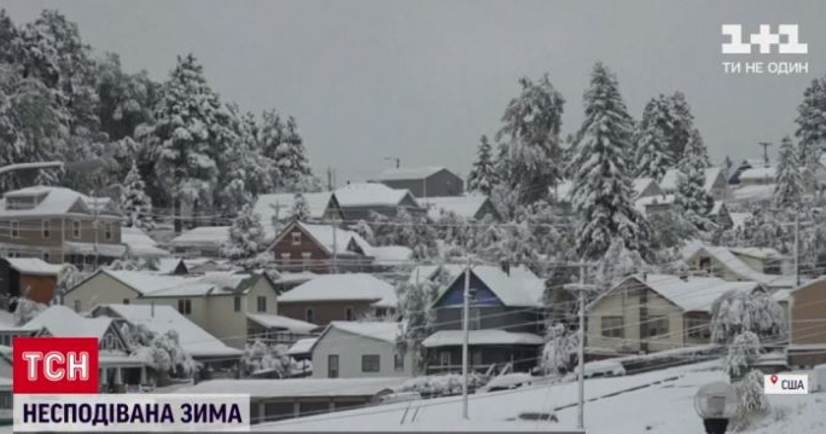 Одразу три штати США засипало 30-сантиметровим шаром снігу