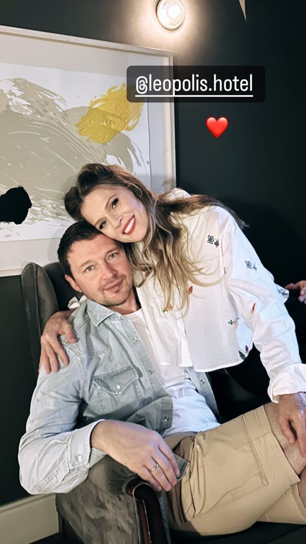 Ольга Фреймут с мужем / © instagram.com/freimutolia