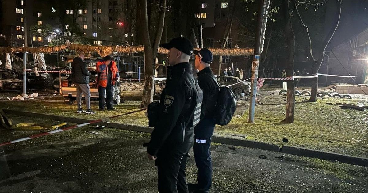 Последствия массированной атаки беспилотников на Днепр