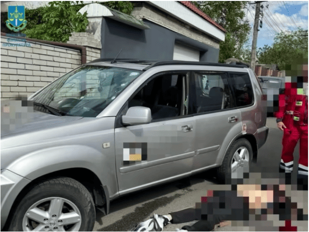 Расстрел военного и его тещи под Киевом попал на видео