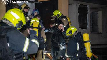 атака на Одесу в ніч проти 12 лютого_5 / © ДСНС