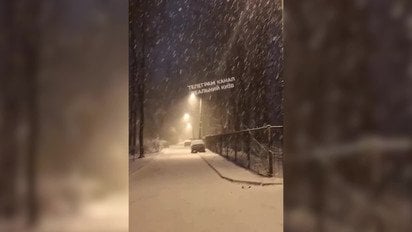 Київ накрив сильний снігопад (відео)