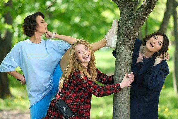 Анастасія Оруджова з Аліною Блажкевич та Олександрою Машлятіною / © instagram.com/orudjova_nastya