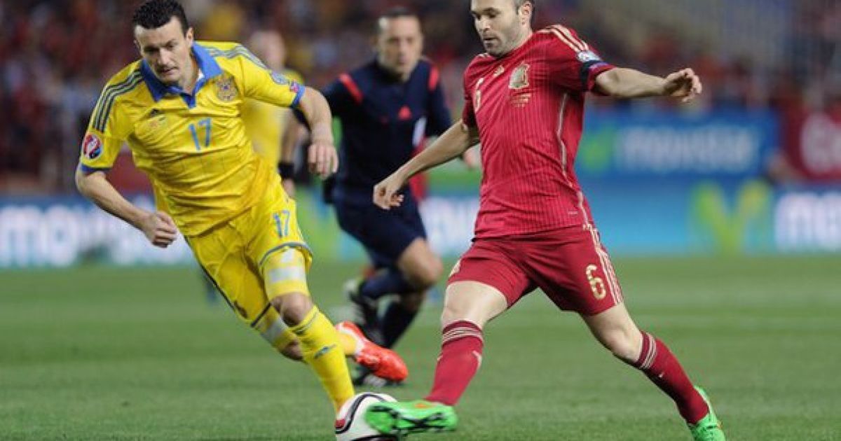 Украина еще ни разу не выигрывала у Испании.