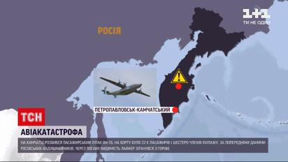Новини світу: на Камчатці знайшли фюзеляж зниклого літака, на облавку було 28 людей