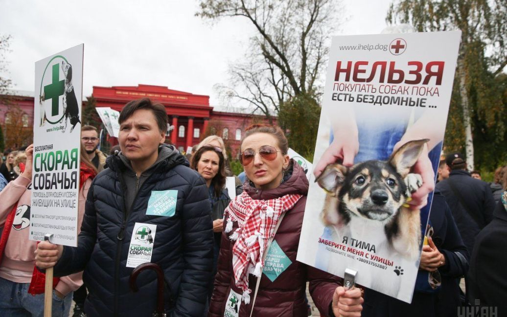 Марш за права тварин у Києві / © УНІАН