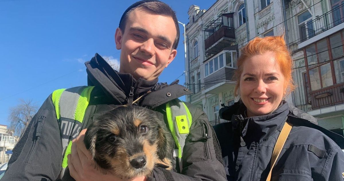 Полицейские Денис Матвиенко и Алла Вангородская-Кроткие