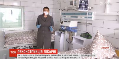 Инфекционное отделение городской больницы Ирпеня за 19 дней полностью реконструировали