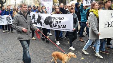 Марш за права тварин у Львові / © УНІАН