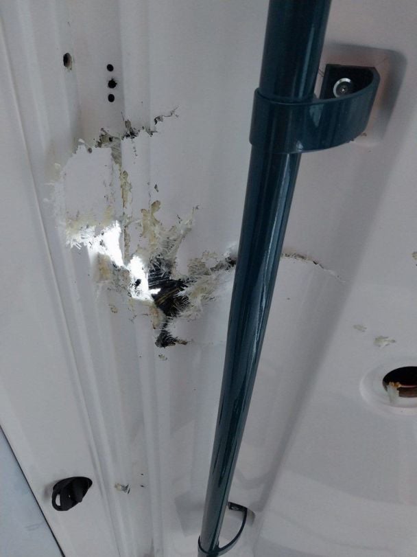 Strike on the ambulance in Beryslav / Photo: Kherson Regional State Administration