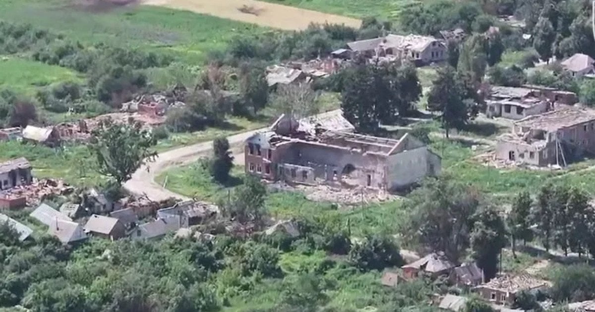 Destroyed Kindrativka, Sumy region
