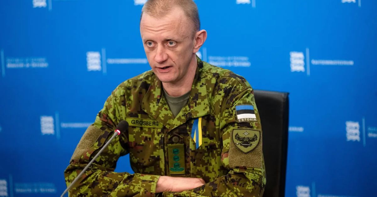 Очільник розвідувального центру Міноборони Естонії полковник Марго Гросберг на пресконференції 21 квітня