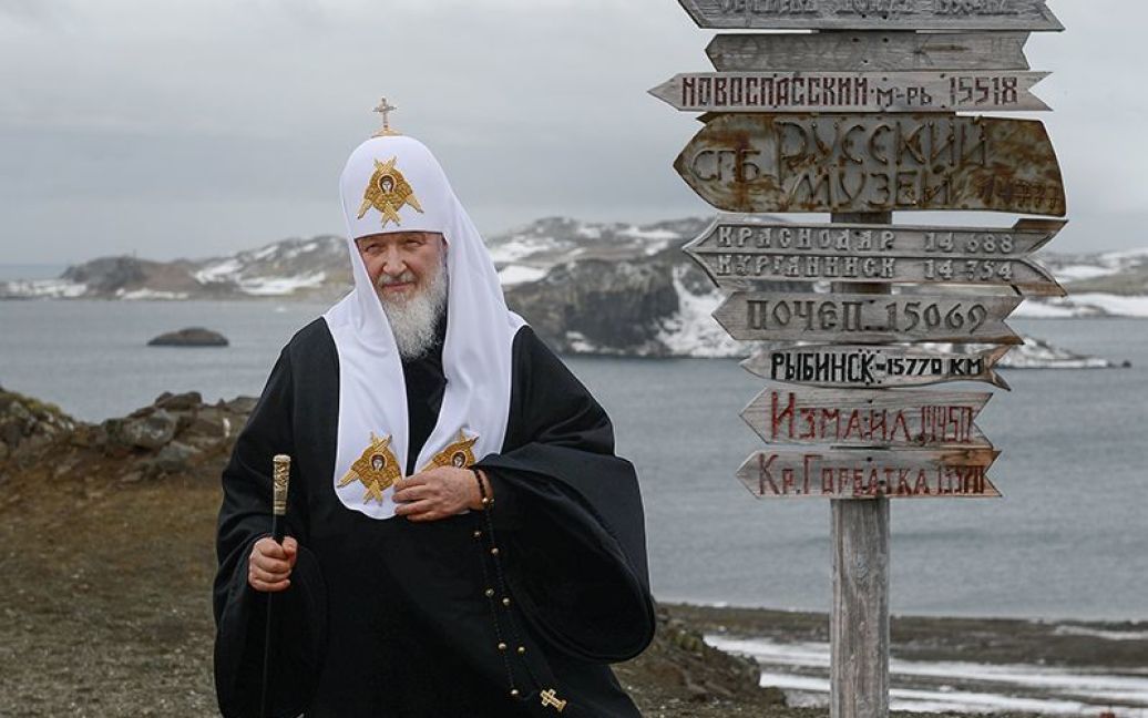 Кирилл гулял с пингвинами / © Официальный сайт Московского патриархата РПЦ