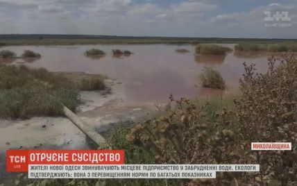 На Николаевщине маслозавод грязными стоками вызвал местную экологическую катастрофу