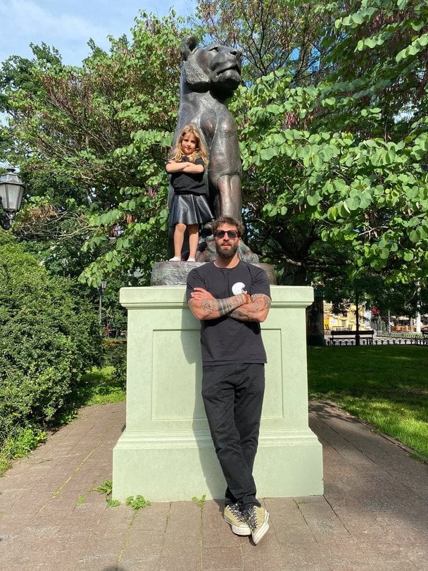 Даніель Салем із донькою / © instagram.com/daniel_jihad_salem